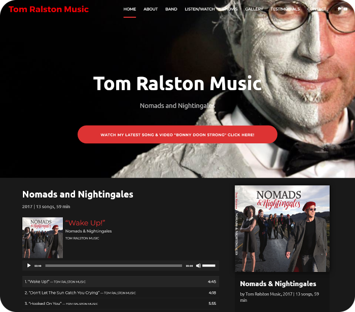 Tom Ralston Music Portfolio Slide